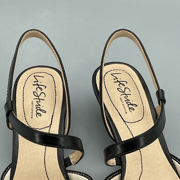 NEW Lifestride Minimalist Women’s Slingback Pumps Black Size 6M - Picture 6 of 10